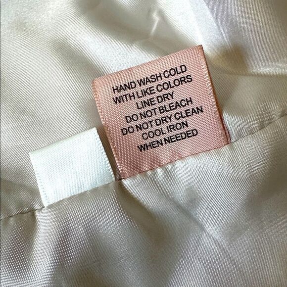 Philosophy Cream Faux Leather Suede Moto Jacket Asymmetrical Zipper Belt Size L - Picture 13 of 13